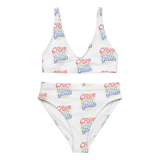 CPG logo print high-waisted bikini